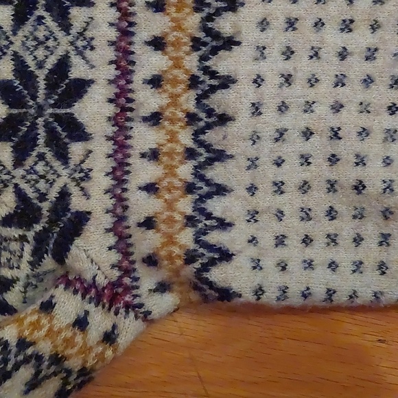 Bundle J Crew Fair Isle Puff Sleeve Supersoft Yarn Crewneck Sweater S & Vest XS - Picture 6 of 16